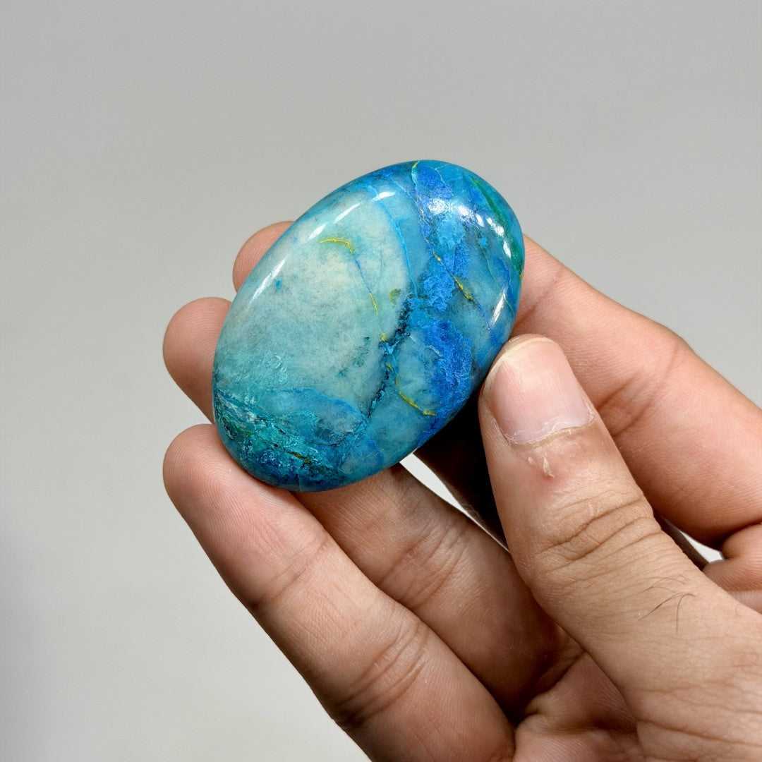 Azurite Shattuckite Palmstones (1KG)