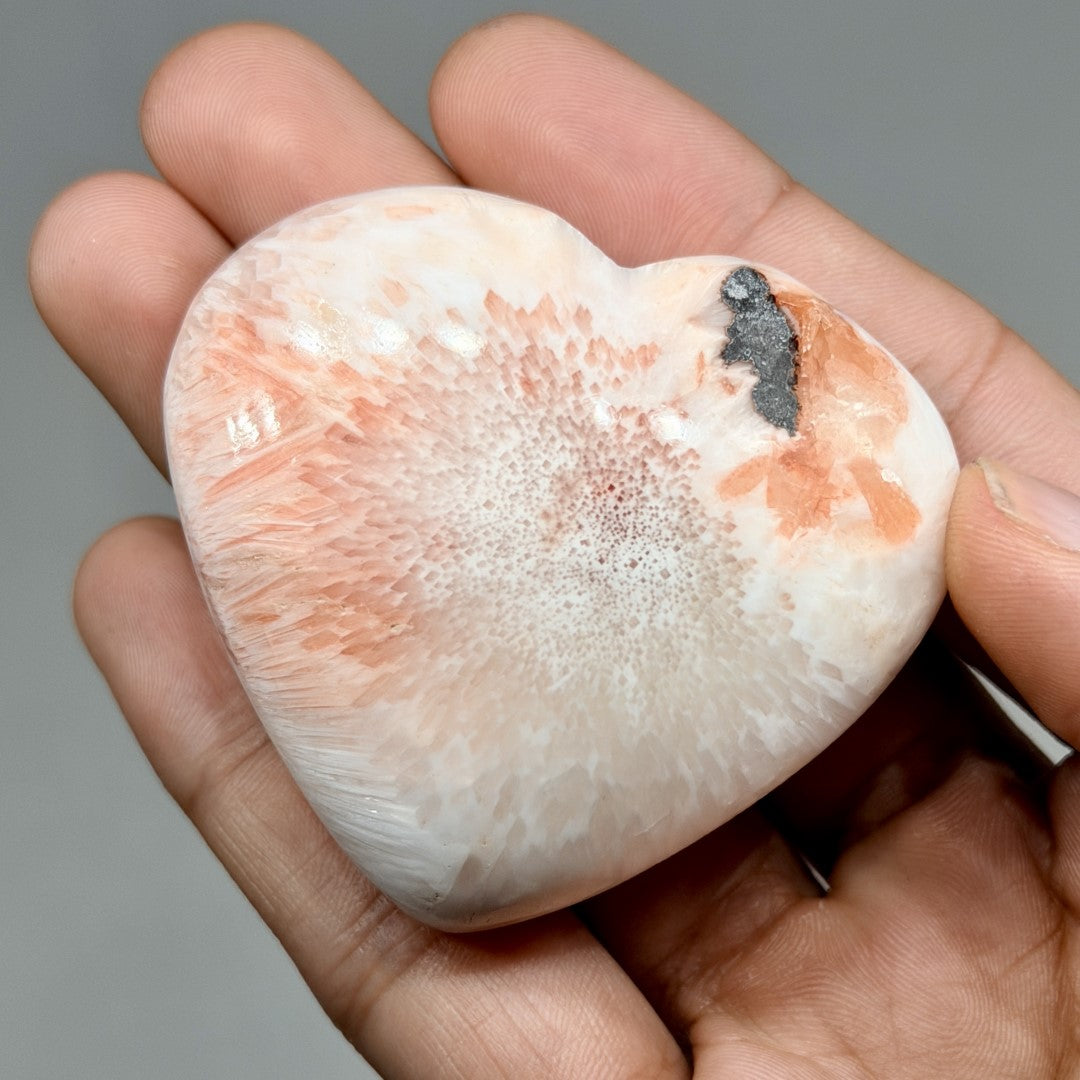 Pink Scolecite Hearts (1KG)