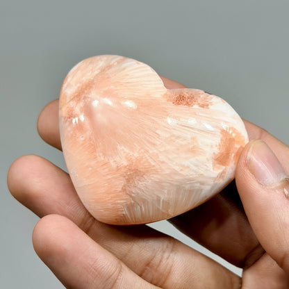 Pink Scolecite Hearts (1KG)