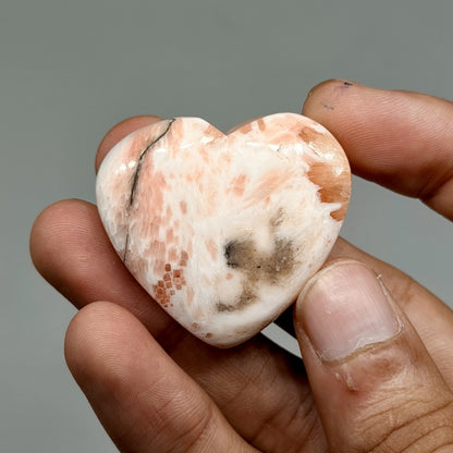 Pink Scolecite Hearts (1KG)