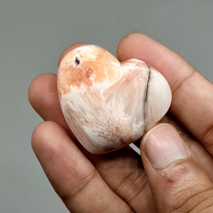 Pink Scolecite Hearts (1KG)