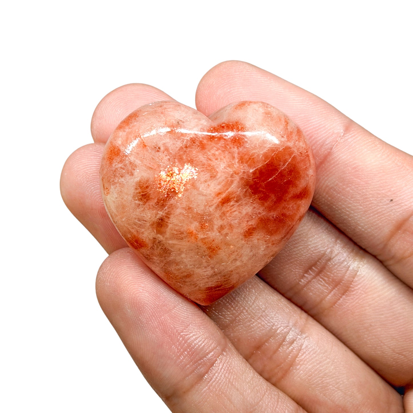 Sunstone Hearts (1KG) (AAA - Deep Red Schiller)