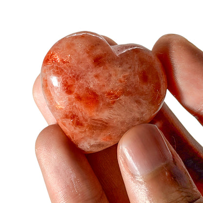 Sunstone Hearts (1KG) (AAA - Deep Red Schiller)