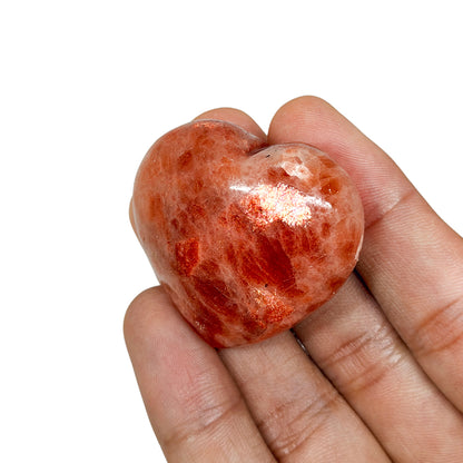 Sunstone Hearts (1KG) (AAA - Deep Red Schiller)