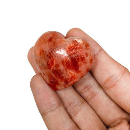 Sunstone Hearts (1KG) (AAA - Deep Red Schiller)