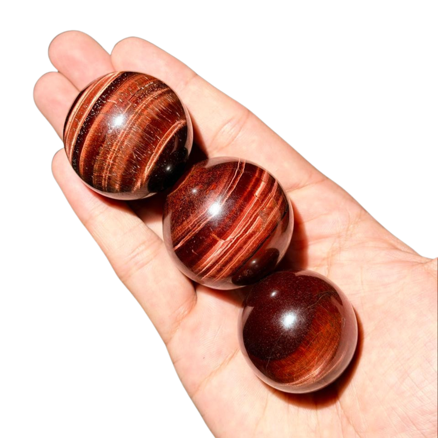Red Tigers Eye Spheres  (1KG)