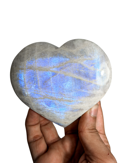 Tanzanian Moonstone Heart (1KG) - XL
