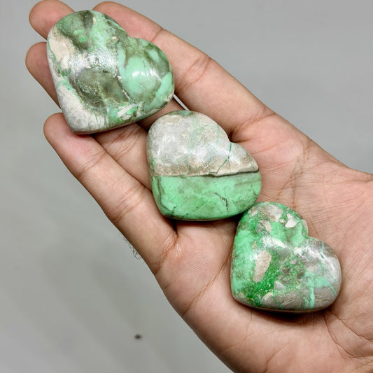 Variscite Heart - 2 kg 40 pcs