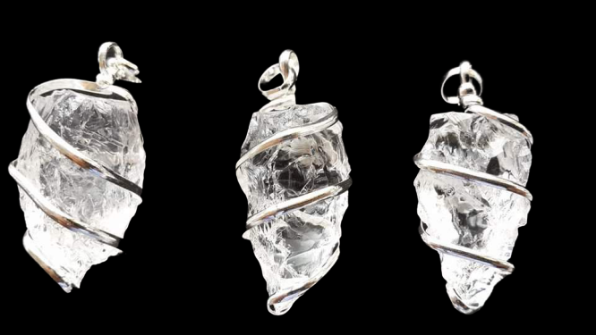 Crystal Wire Wrap Pendants image 1