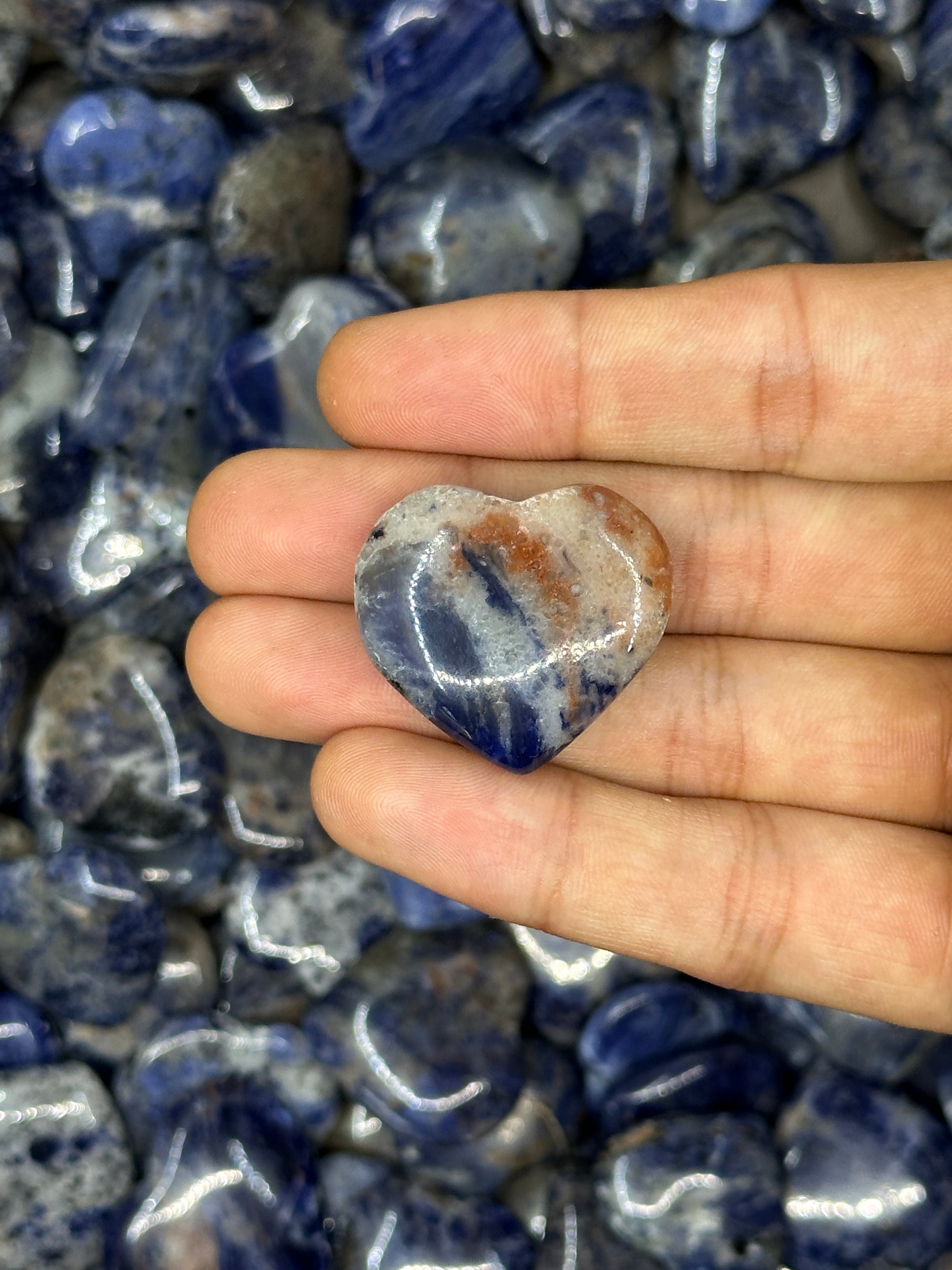 Mini Sodalite Hearts image 10
