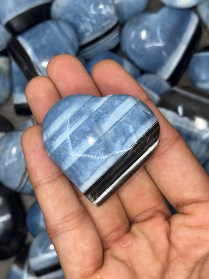 Blue Opal Heart image 3
