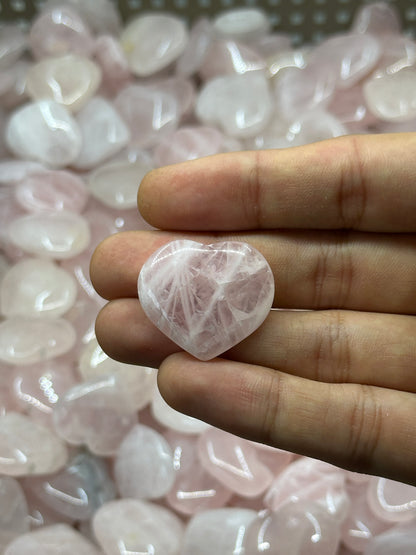 Mini Rose Quartz Hearts image 6