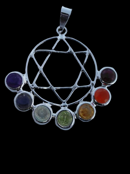 Seven Chakra Pendants in 925 Silver image 2