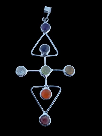 Seven Chakra Pendants in 925 Silver image 3