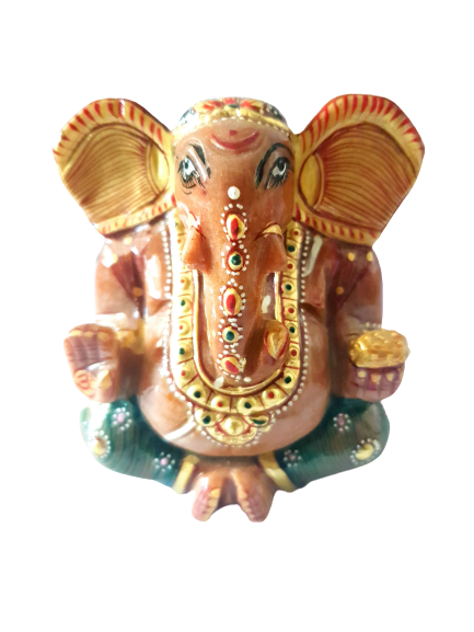 Mix Stone Painting Ganeshas image 1