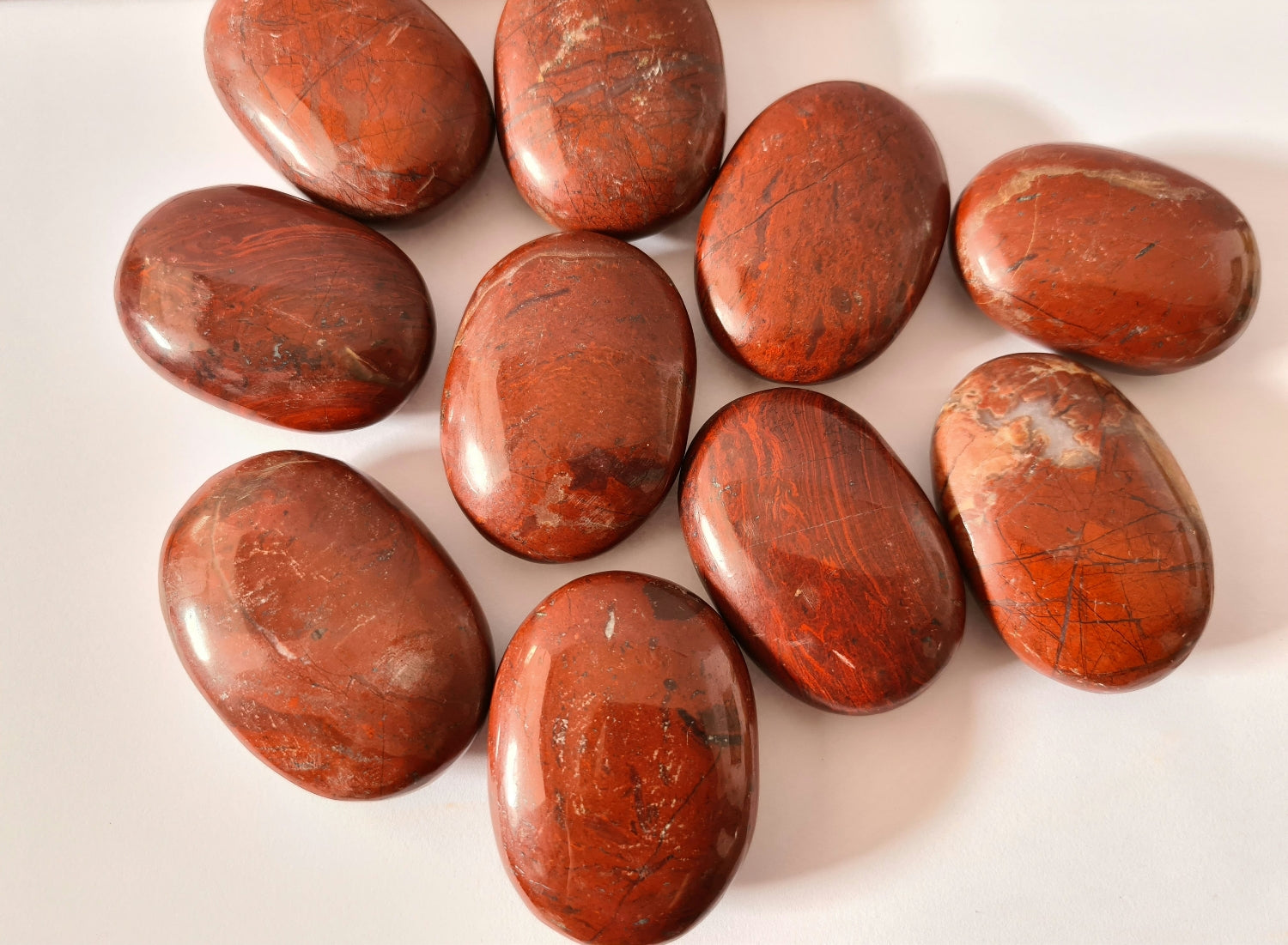 Red Jasper Palm Stones image 1
