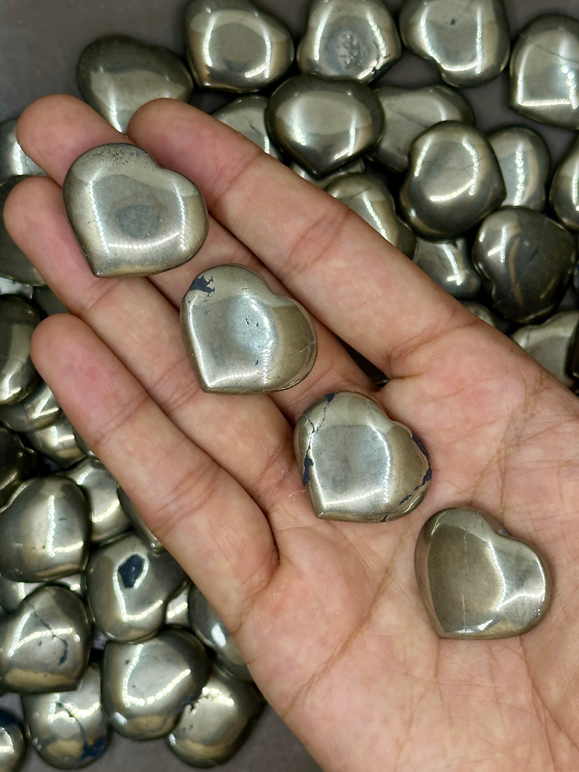 Mini Pyrite Hearts image 0