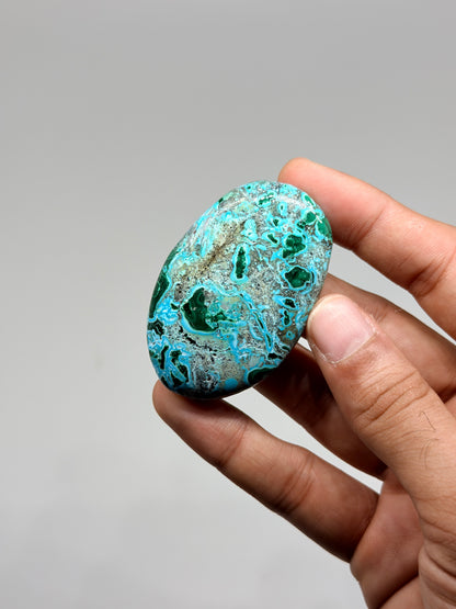 Malachite Chrysocolla Palmstone (1kg)