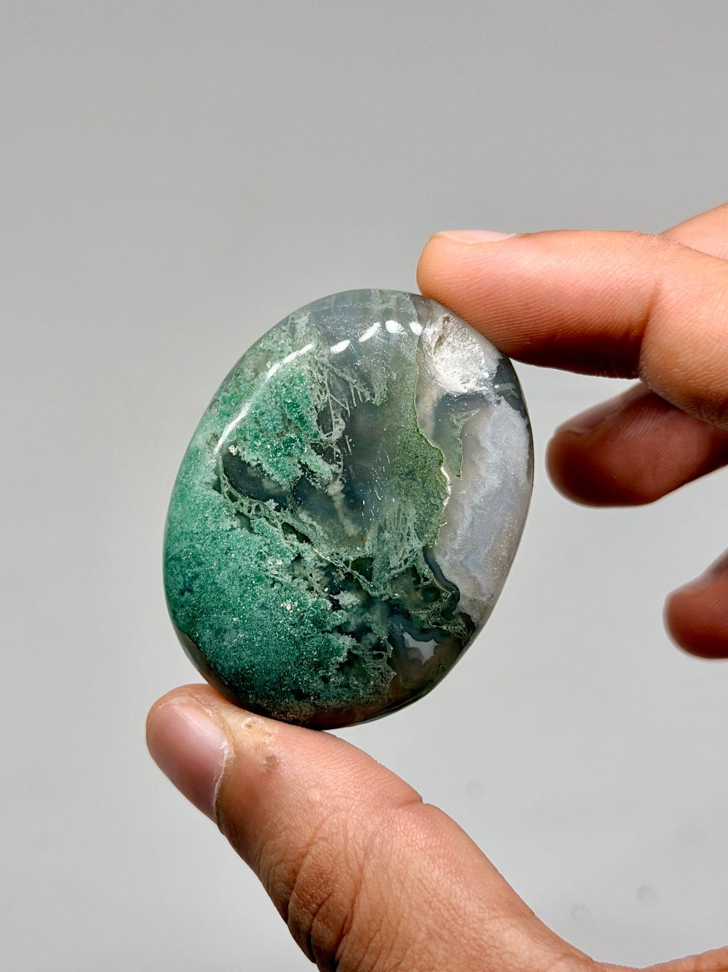 Moss Agate Palmstone