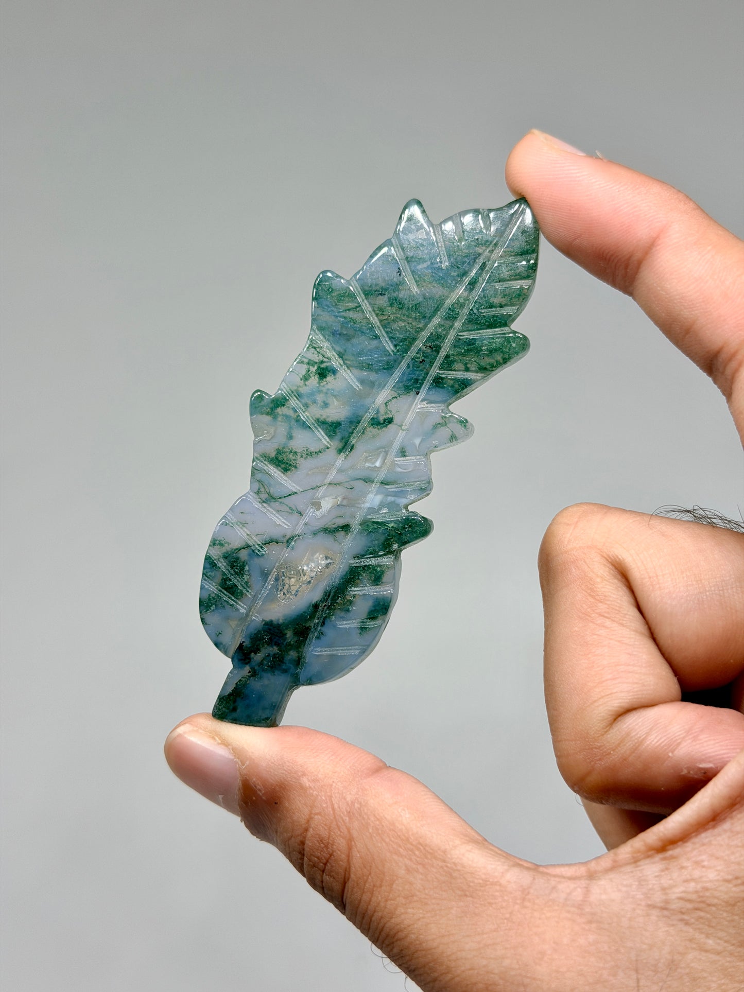 Moss Agate Leaf
