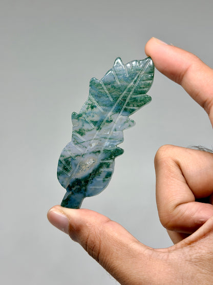 Moss Agate Leaf