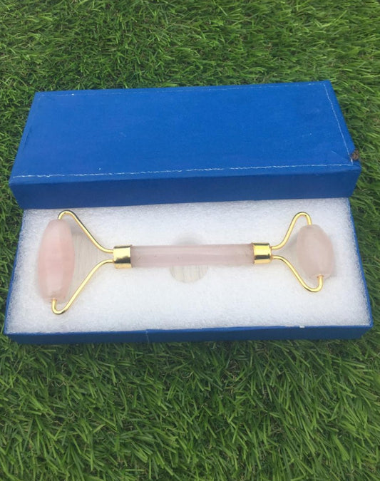 Double-sided Rose Quartz Face Roller image 1