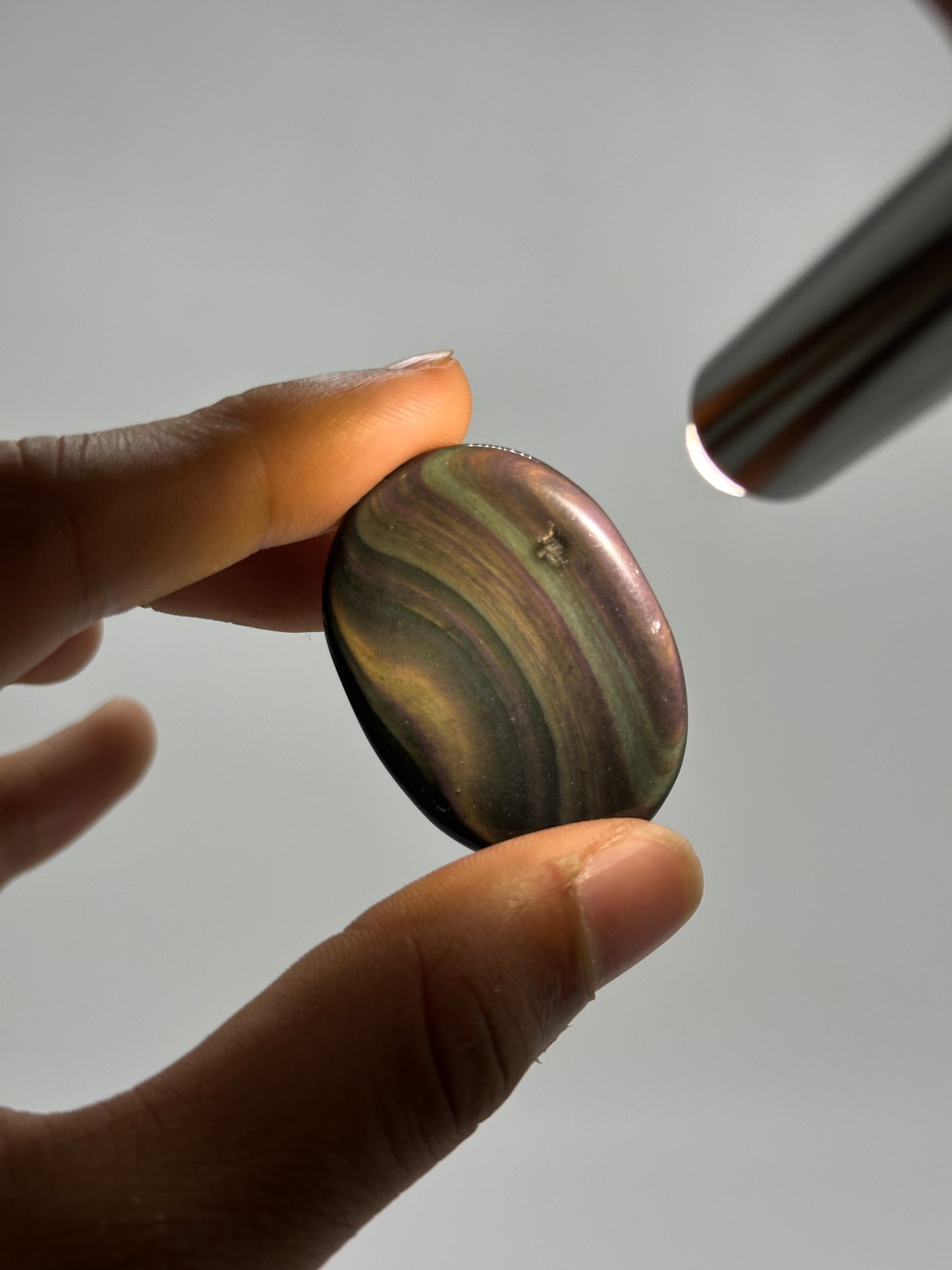 Rainbow Obsidian Worry Stones image 4