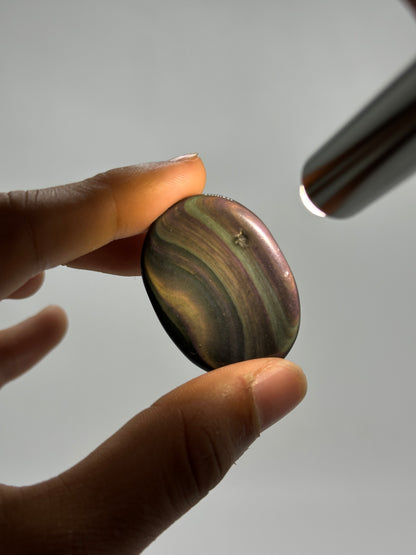 Rainbow Obsidian Worry Stones image 4
