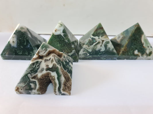 Moss Agate Pyramids image 1