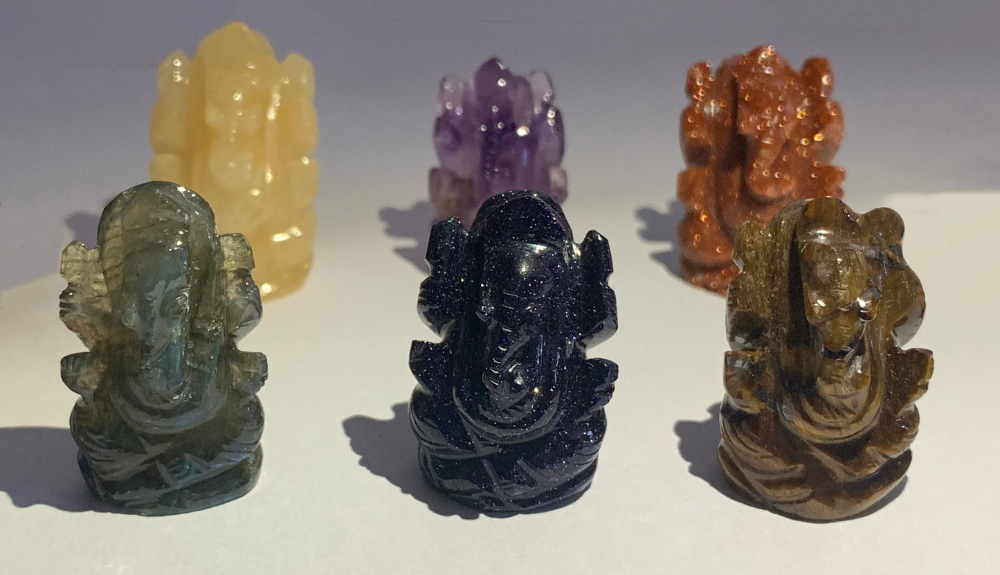 Mix stone mini Ganeshas image 0
