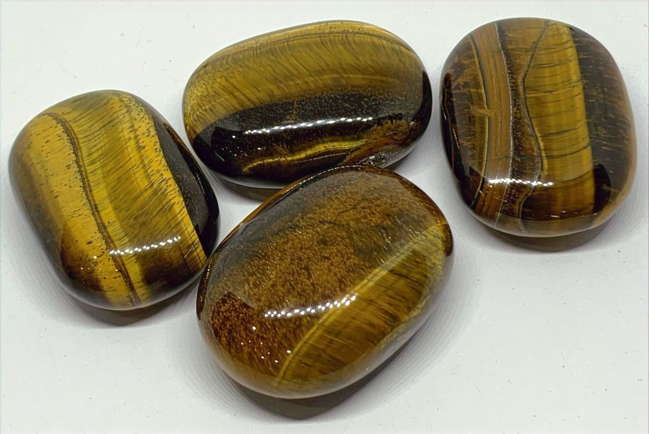 Tiger's Eye Palm Stones image 0