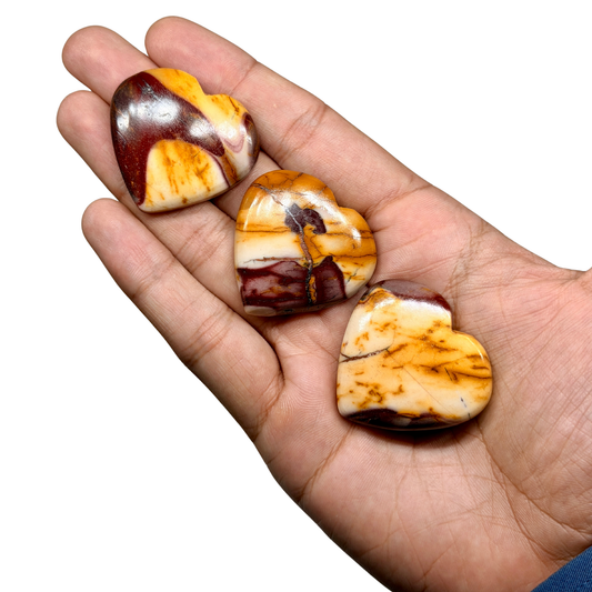 Mini Mookaite Jasper Heart (1 pc)