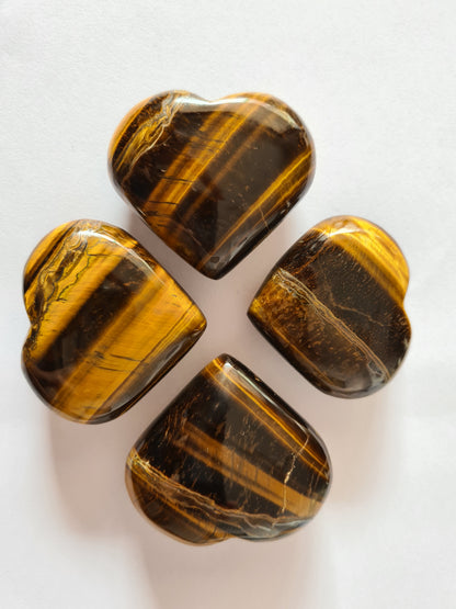 Tiger's Eye Heart (Big Sized 50-55 mm) image 0