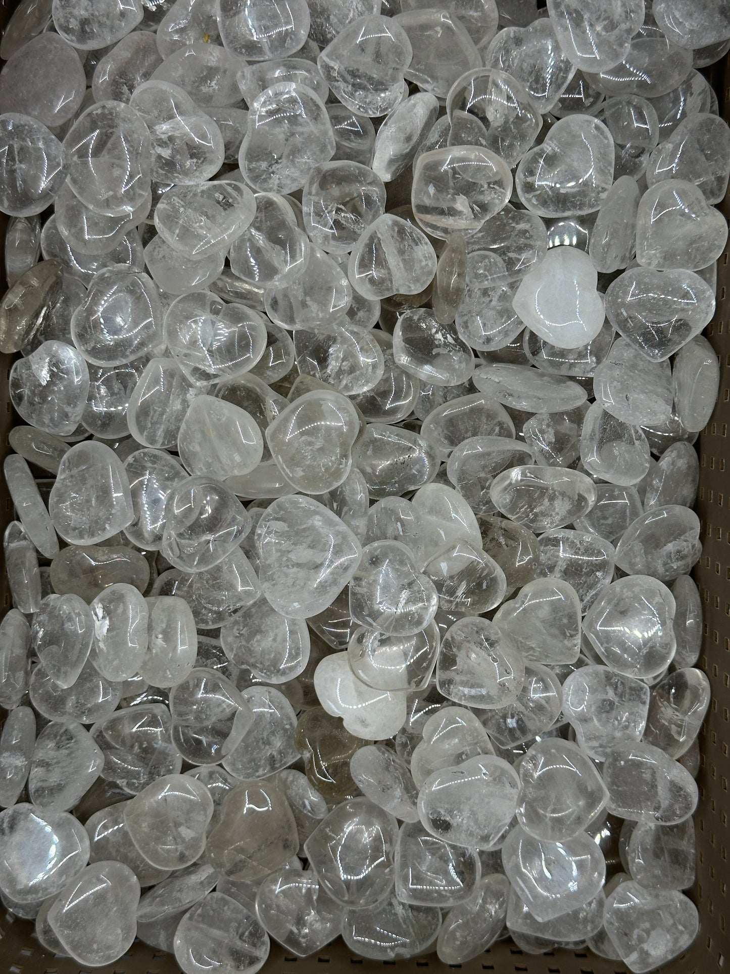 Mini Clear Quartz Hearts image 7