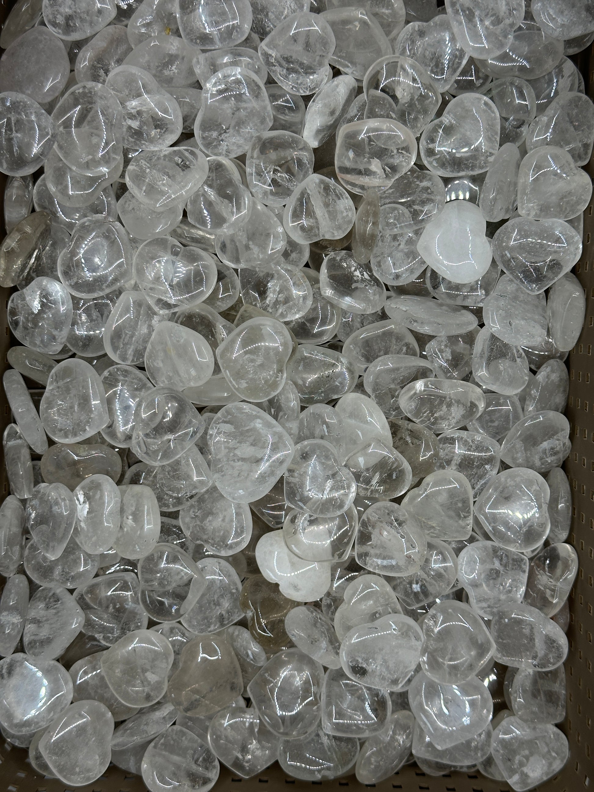 Mini Clear Quartz Hearts image 7