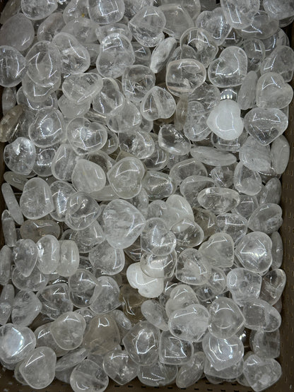 Mini Clear Quartz Hearts image 7