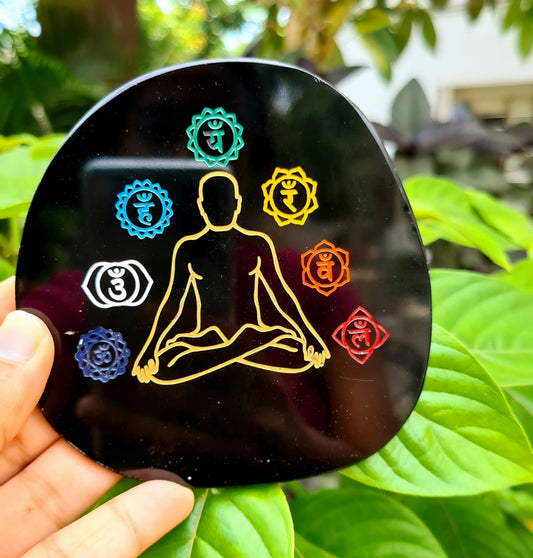7 Chakra Agate Plates  image 0