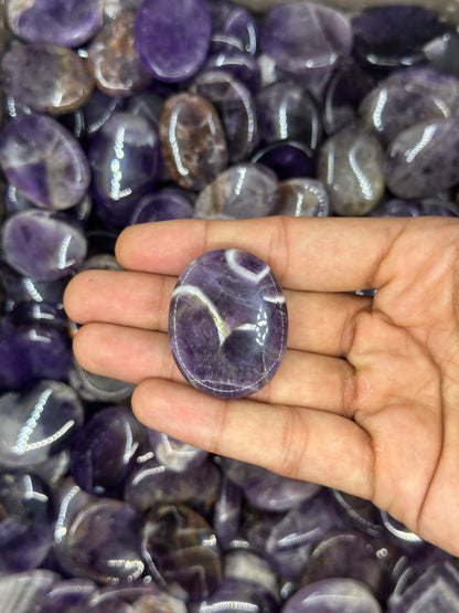 Chevron Amethyst Worry Stones image 10