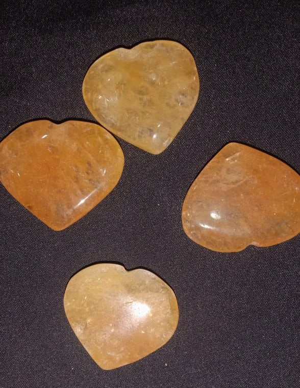 Citrine Hearts (Small Sized 20-25 mm) image 0