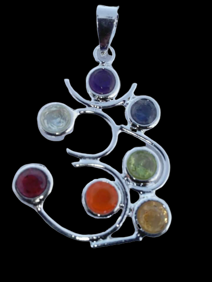 Seven Chakra Pendants in 925 Silver image 4