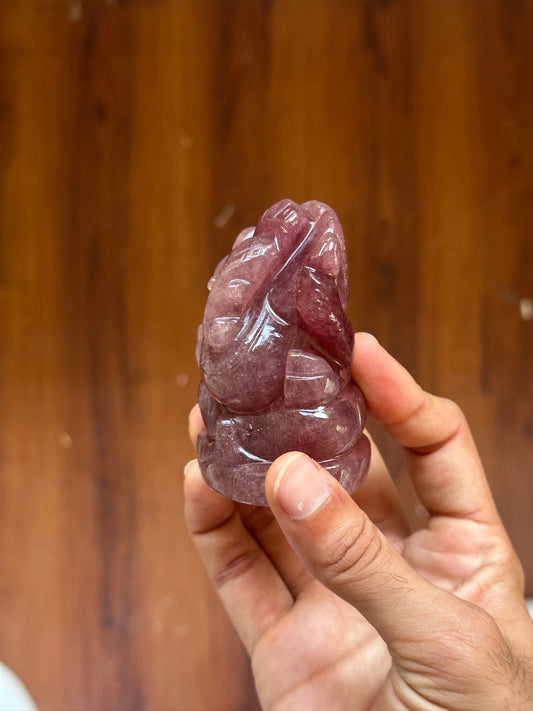 Strawberry Quartz Ganesh image 0