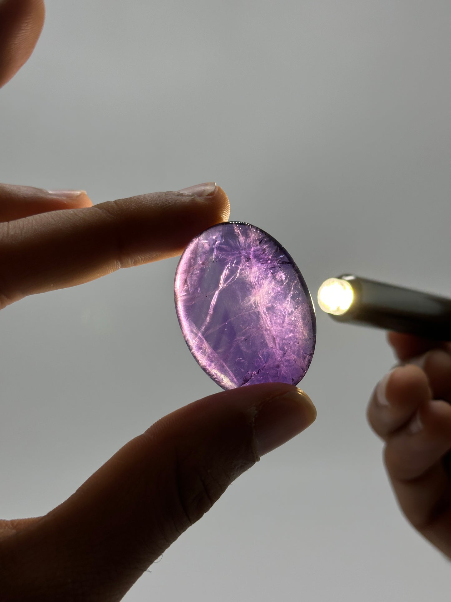 Chevron Amethyst Worry Stones image 14