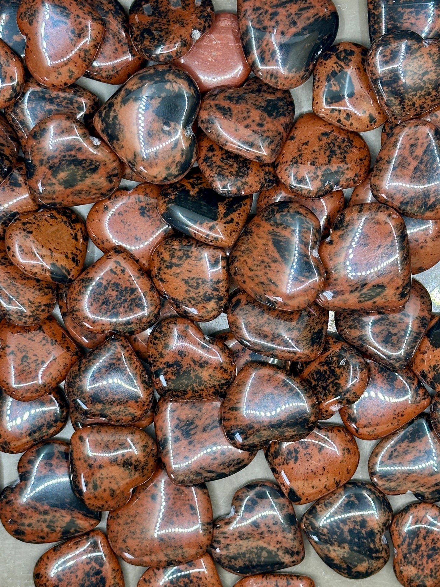 Mini Mahogany Obsidian Hearts image 6