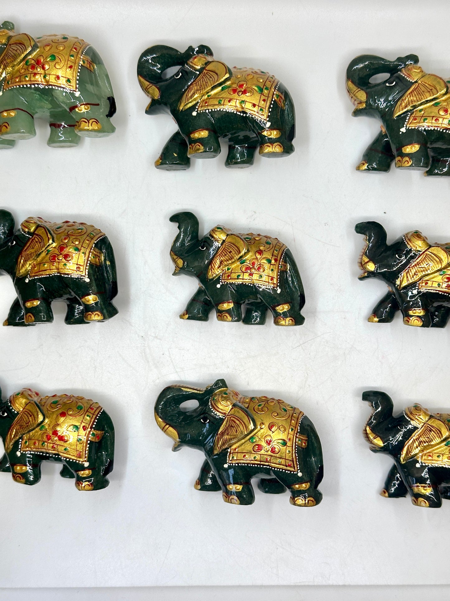Green Aventurine Painting Elephant image 3