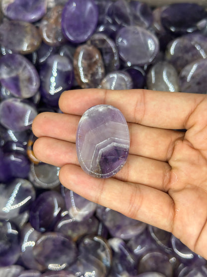 Chevron Amethyst Worry Stones image 4