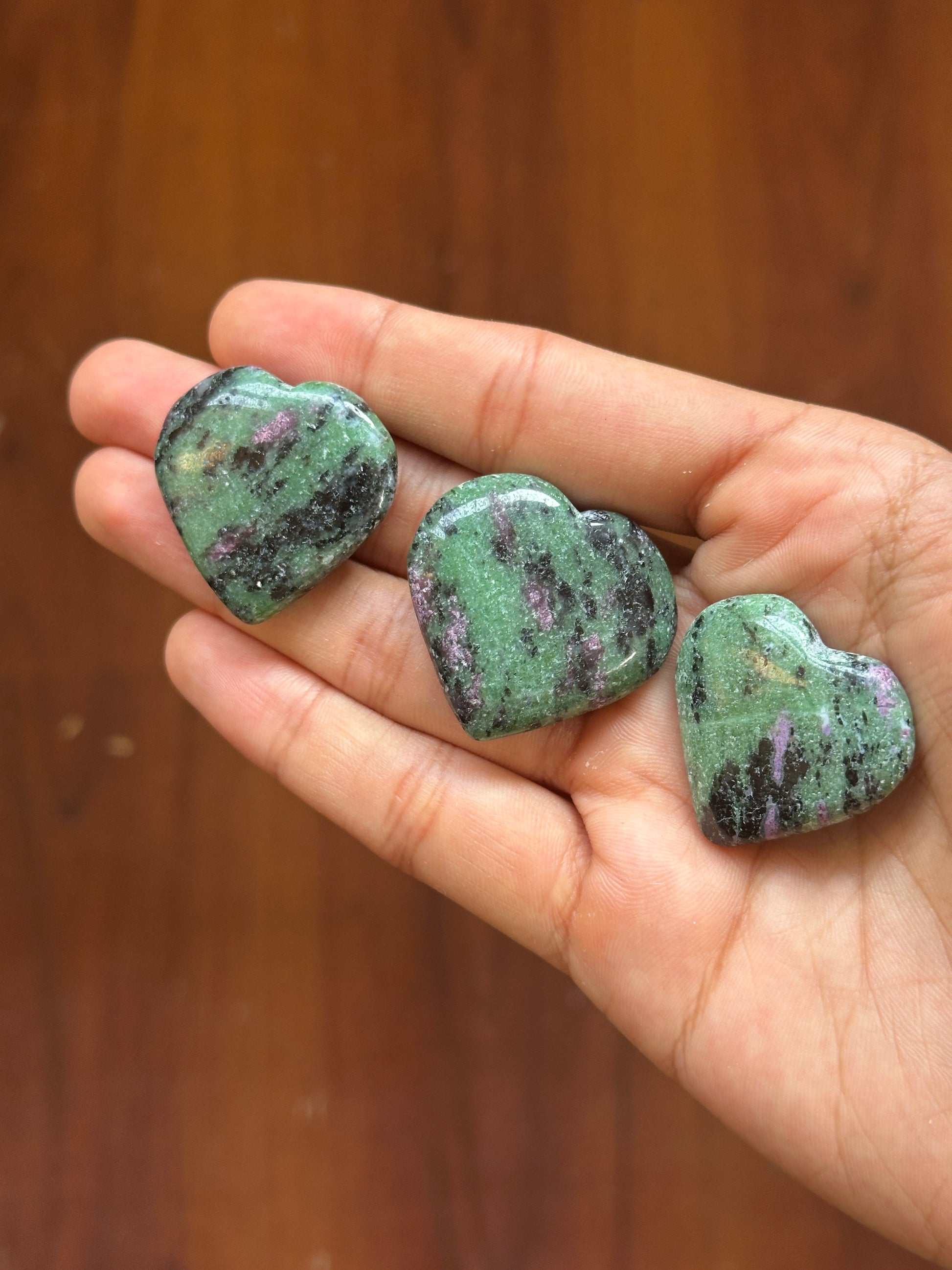 Mini Ruby Zoisite Hearts image 0