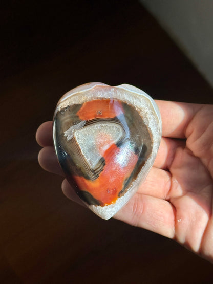 Druzy Carnelian Hearts image 7