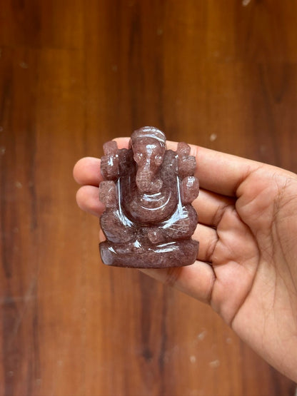 Strawberry Quartz Ganesh image 2