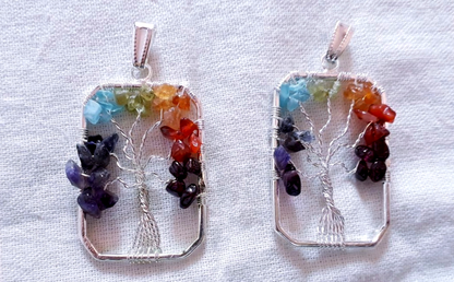 Rainbow Tree of Life Pendants image 2