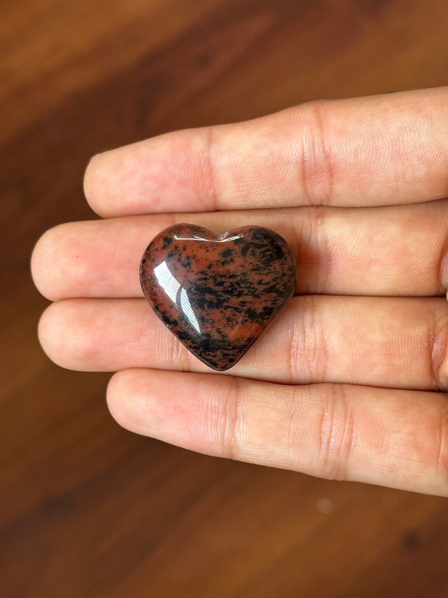 Mini Mahogany Obsidian Hearts image 1